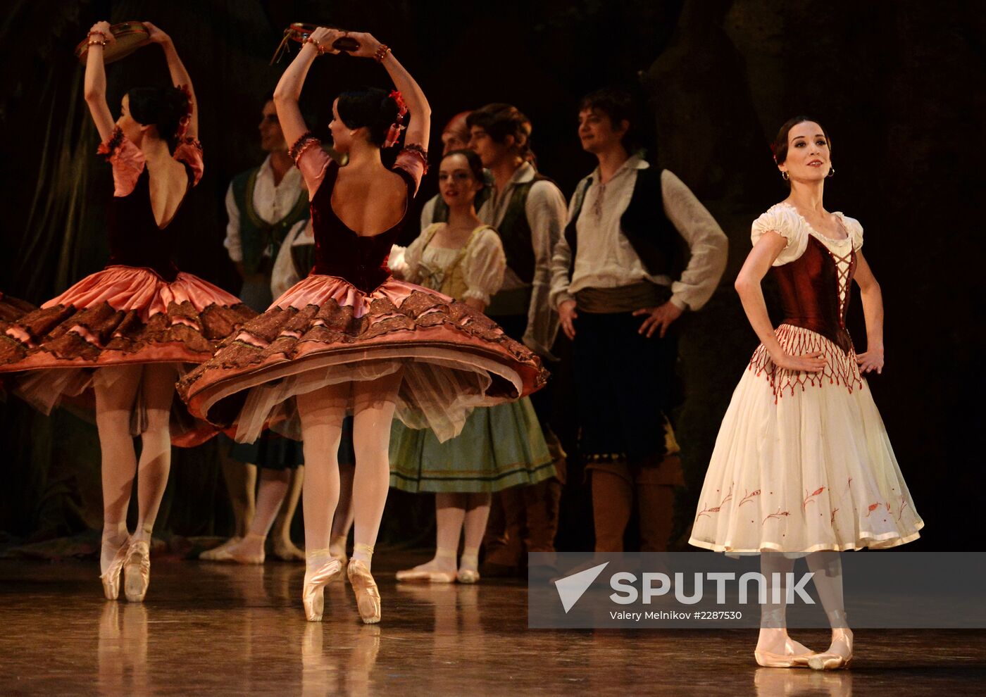 Dress rehearsal of ballet "Paquita" at Bolshoi Theatre