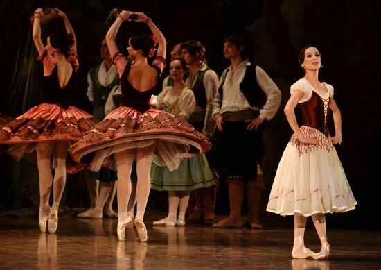Dress rehearsal of ballet "Paquita" at Bolshoi Theatre