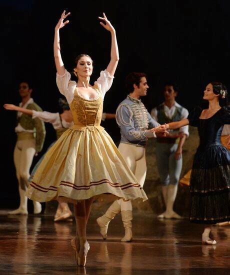 Dress rehearsal of ballet "Paquita" at Bolshoi Theatre