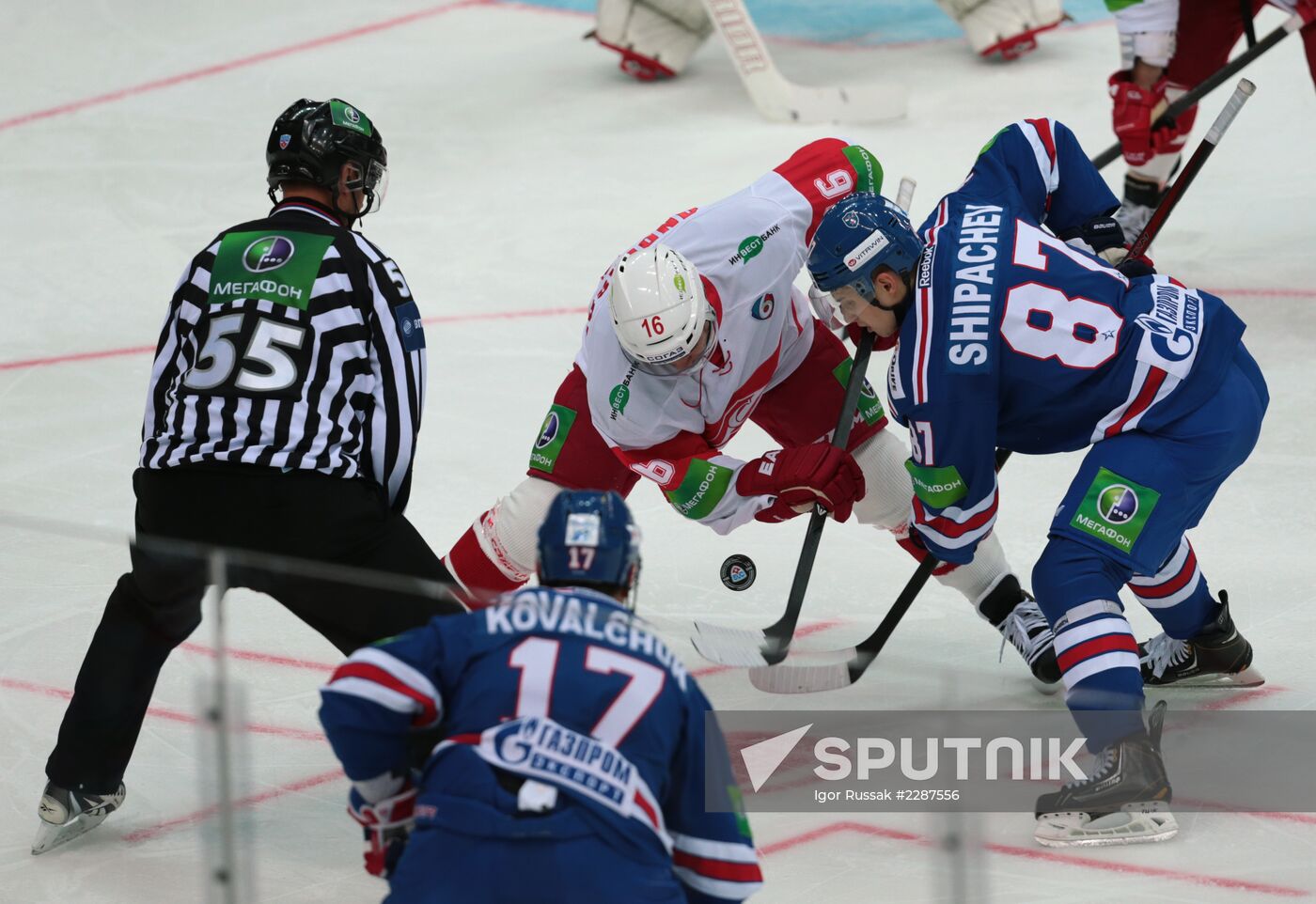 Kontinental Hockey League. SKA vs. Spartak