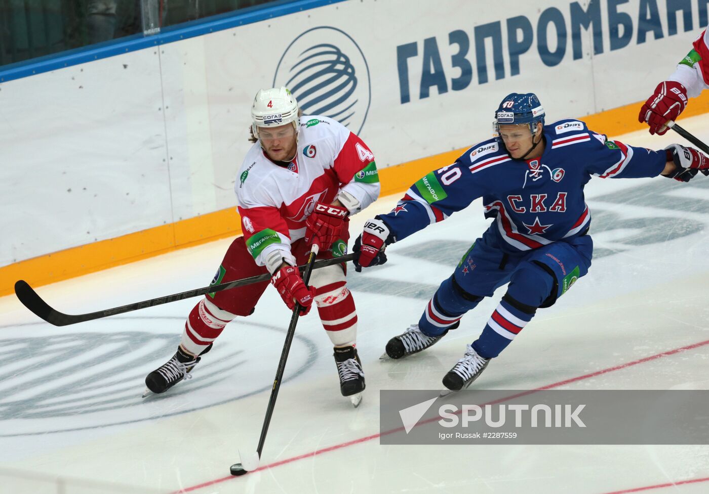 Kontinental Hockey League. SKA vs. Spartak