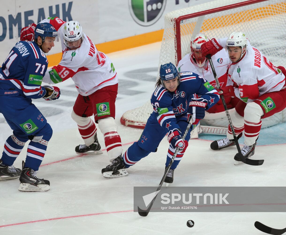 Kontinental Hockey League. SKA vs. Spartak