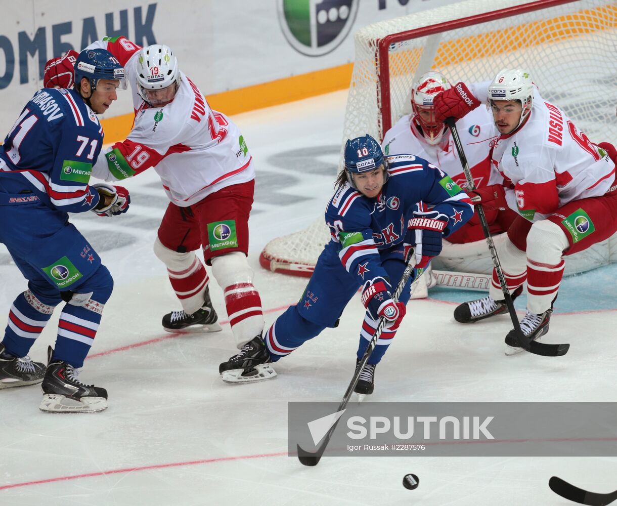 Kontinental Hockey League. SKA vs. Spartak