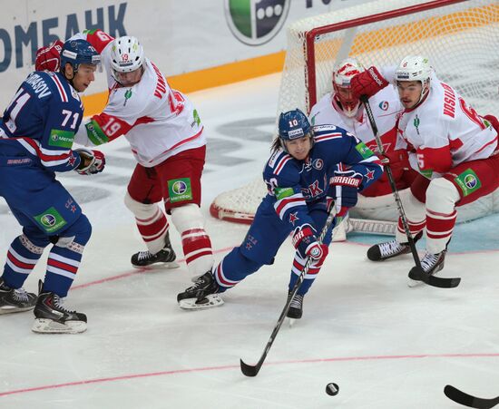 Kontinental Hockey League. SKA vs. Spartak