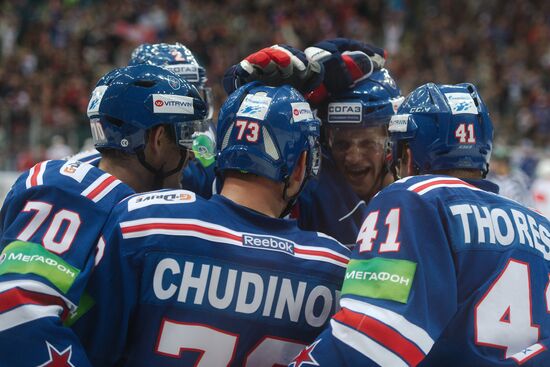 Kontinental Hockey League. SKA vs. Spartak