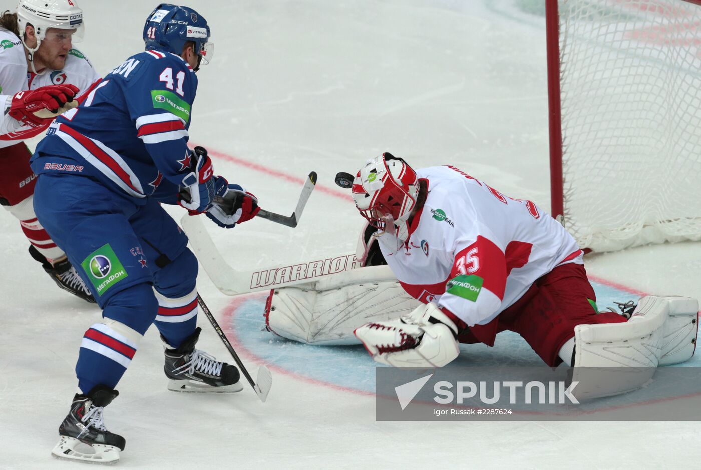 Kontinental Hockey League. SKA vs. Spartak