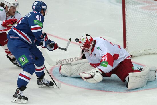 Kontinental Hockey League. SKA vs. Spartak