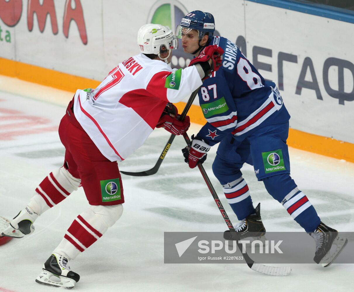 Kontinental Hockey League. SKA vs. Spartak