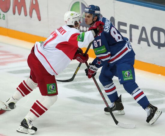 Kontinental Hockey League. SKA vs. Spartak