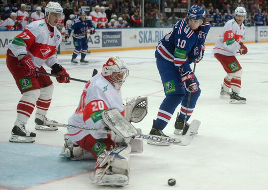 Kontinental Hockey League. SKA vs. Spartak