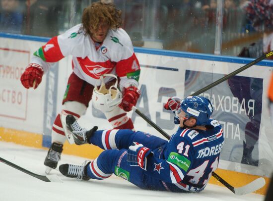 Kontinental Hockey League. SKA vs. Spartak