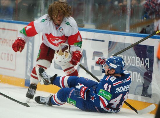 Kontinental Hockey League. SKA vs. Spartak