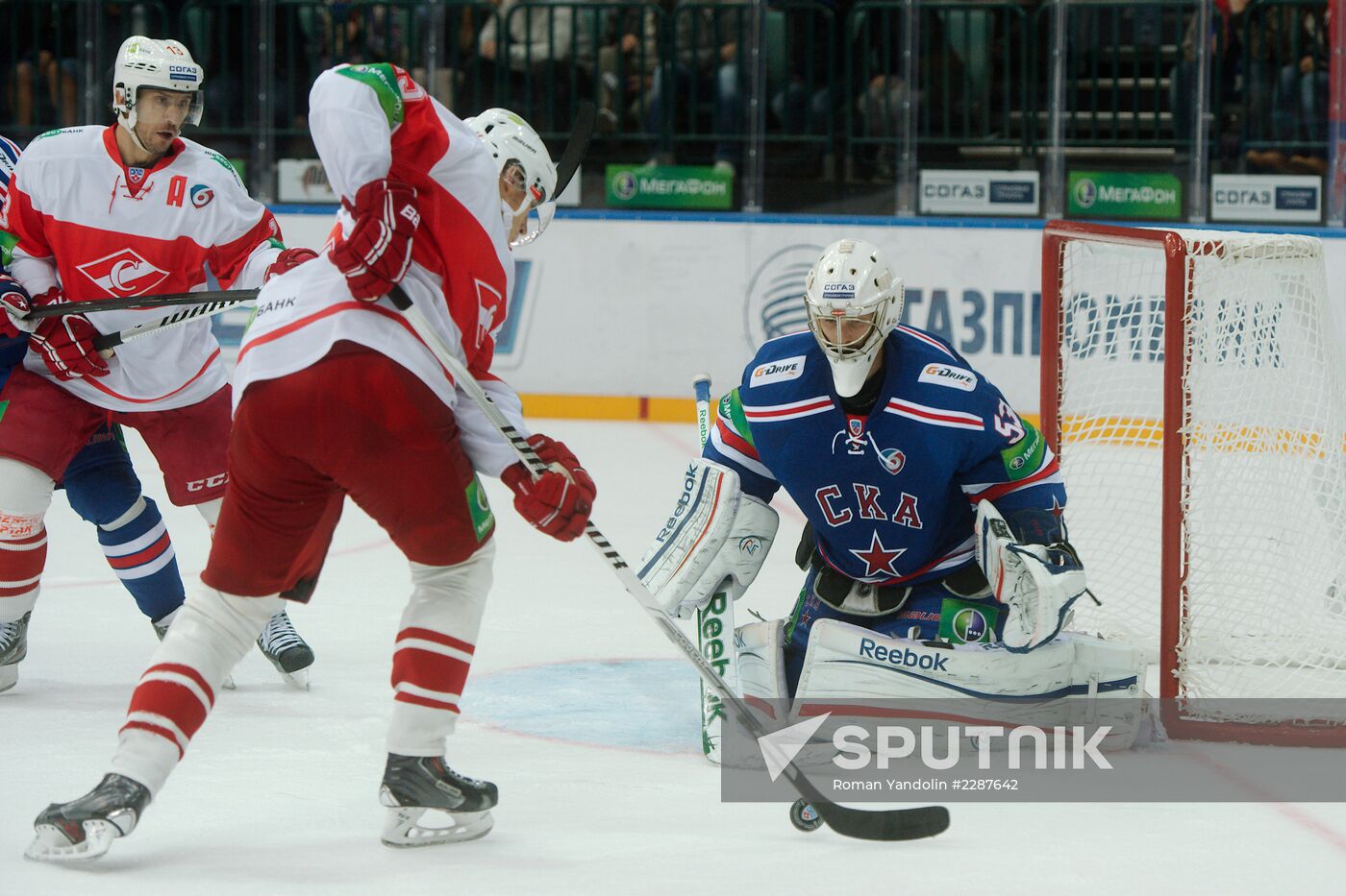 Kontinental Hockey League. SKA vs. Spartak