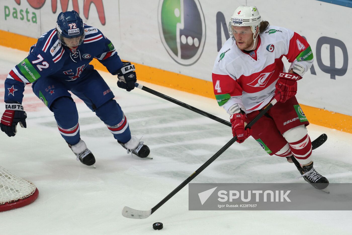 Kontinental Hockey League. SKA vs. Spartak