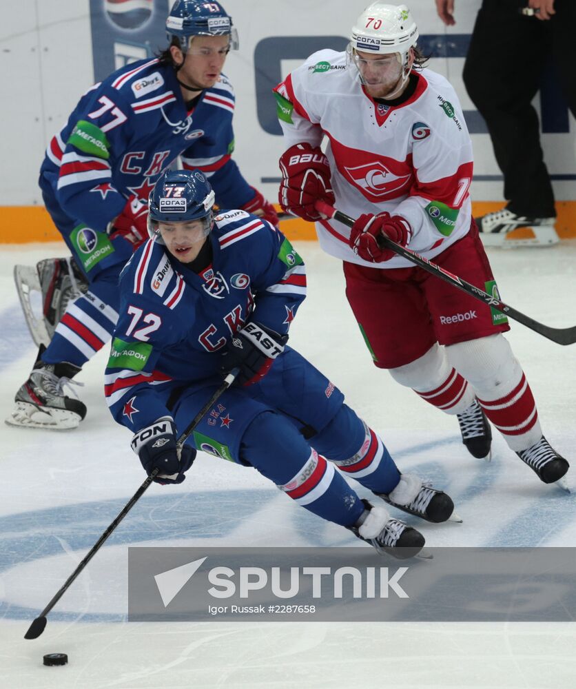 Kontinental Hockey League. SKA vs. Spartak