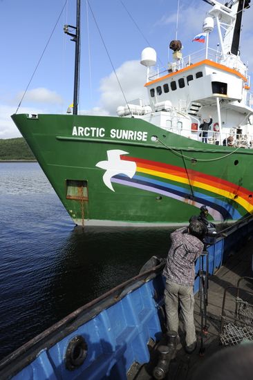 Greenpeace ship Arctic Sunrise seized by Russian coast guard