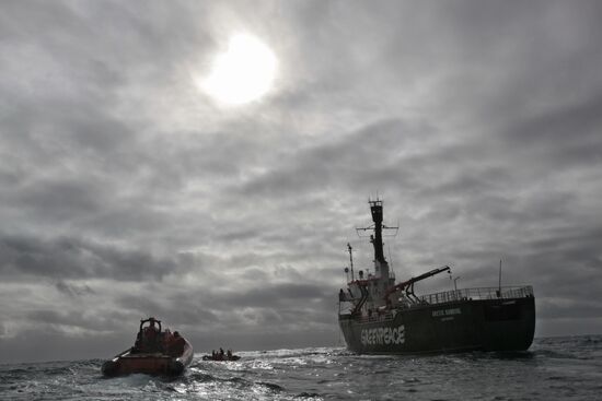 Greenpeace ship Arctic Sunrise seized by Russian coast guard