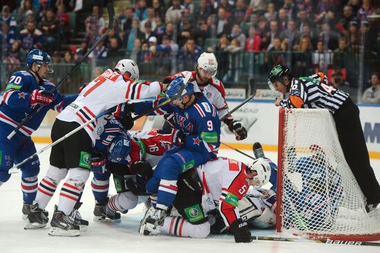 Kontinental Hockey League. SKA vs. Donbass