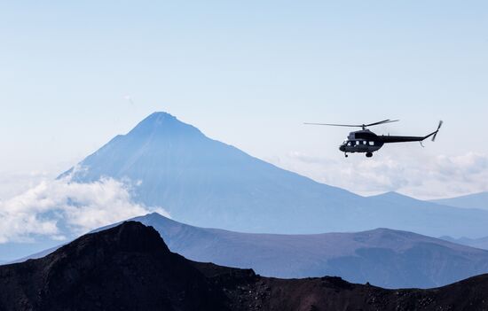 Mutnovsky and Gorely volcanoes in Kamchatka