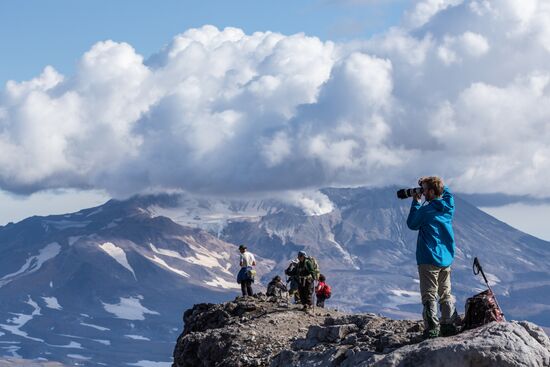 Mutnovsky and Gorely volcanoes in Kamchatka