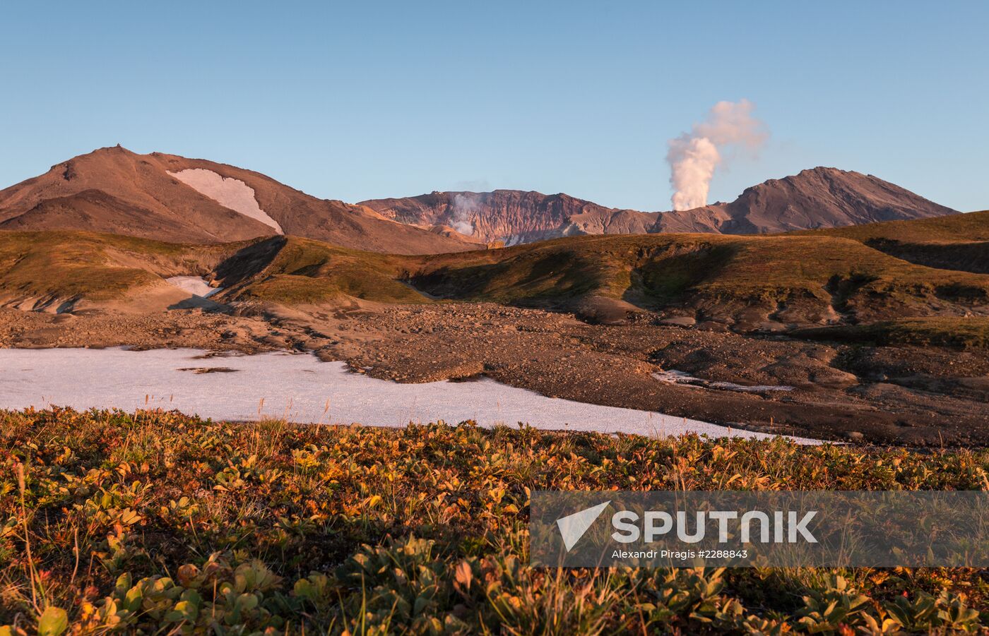 Mutnovsky and Gorely volcanoes in Kamchatka