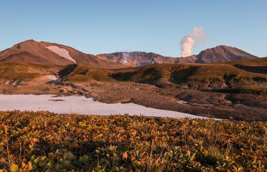 Mutnovsky and Gorely volcanoes in Kamchatka