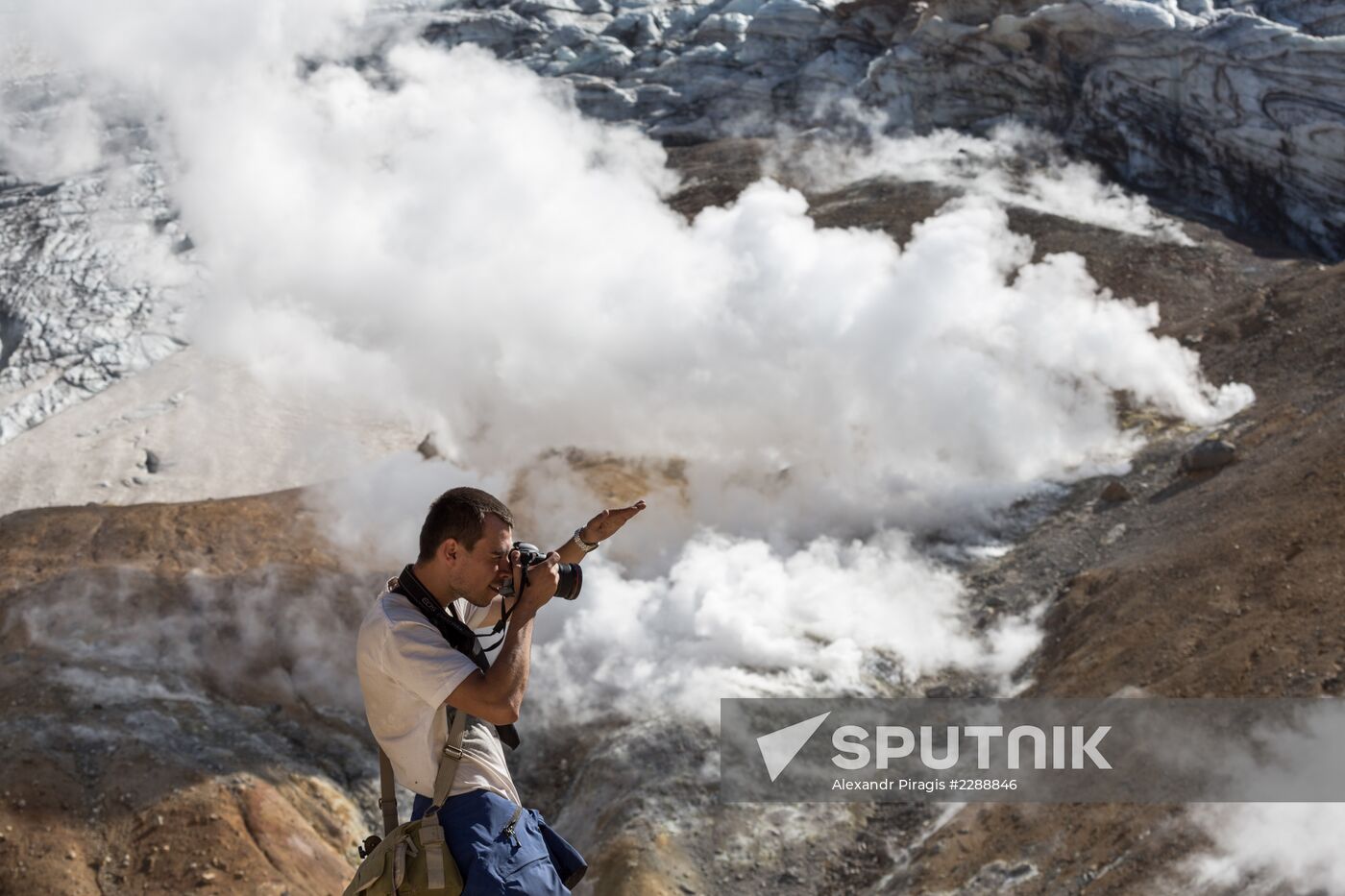 Mutnovsky and Gorely volcanoes in Kamchatka
