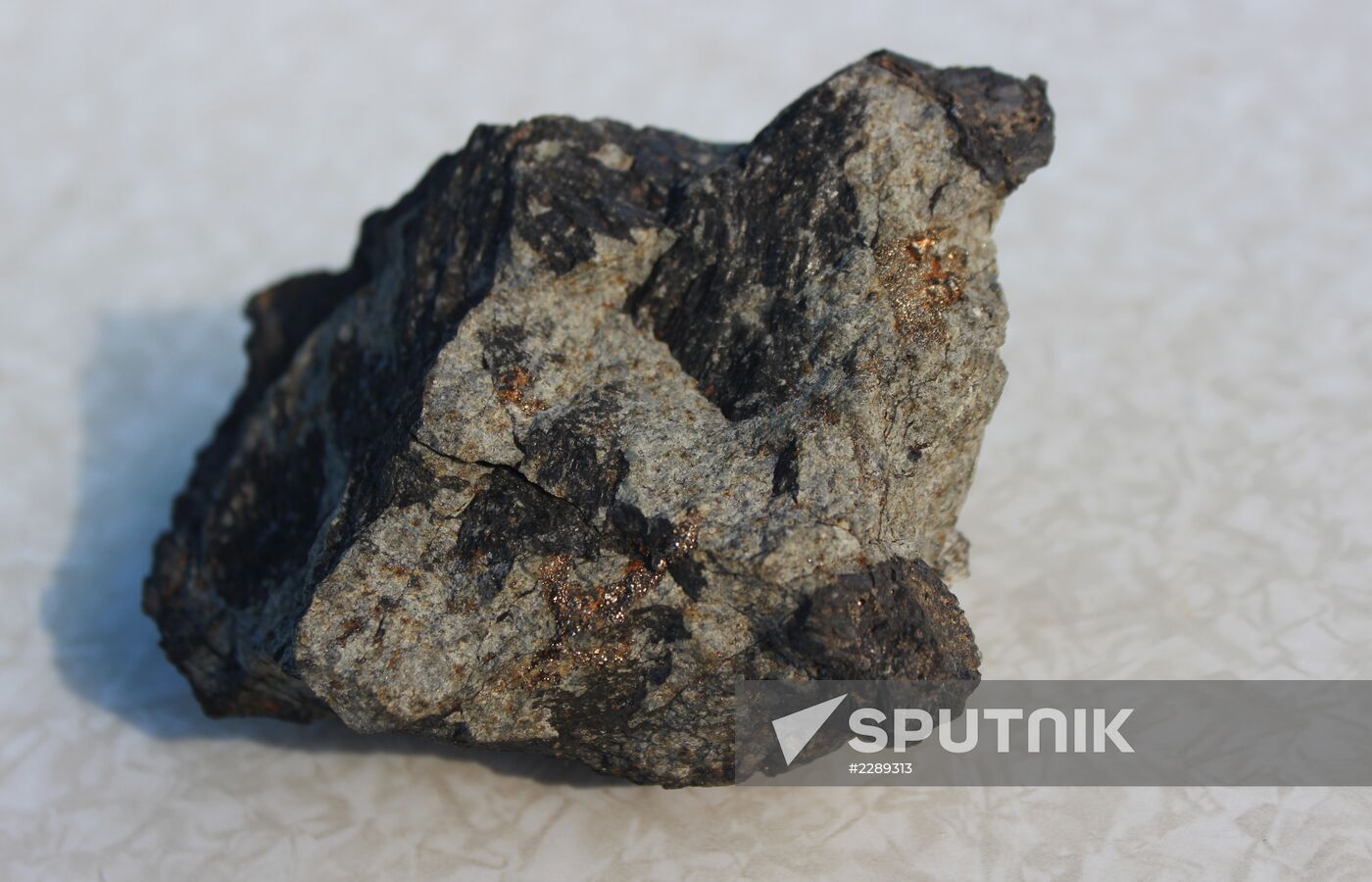 Fragment of Chelyabinsk meteorite from Lake Chebarkul