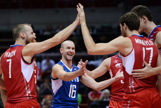 Volleyball. Men's European Championships. Russia vs. Slovakia