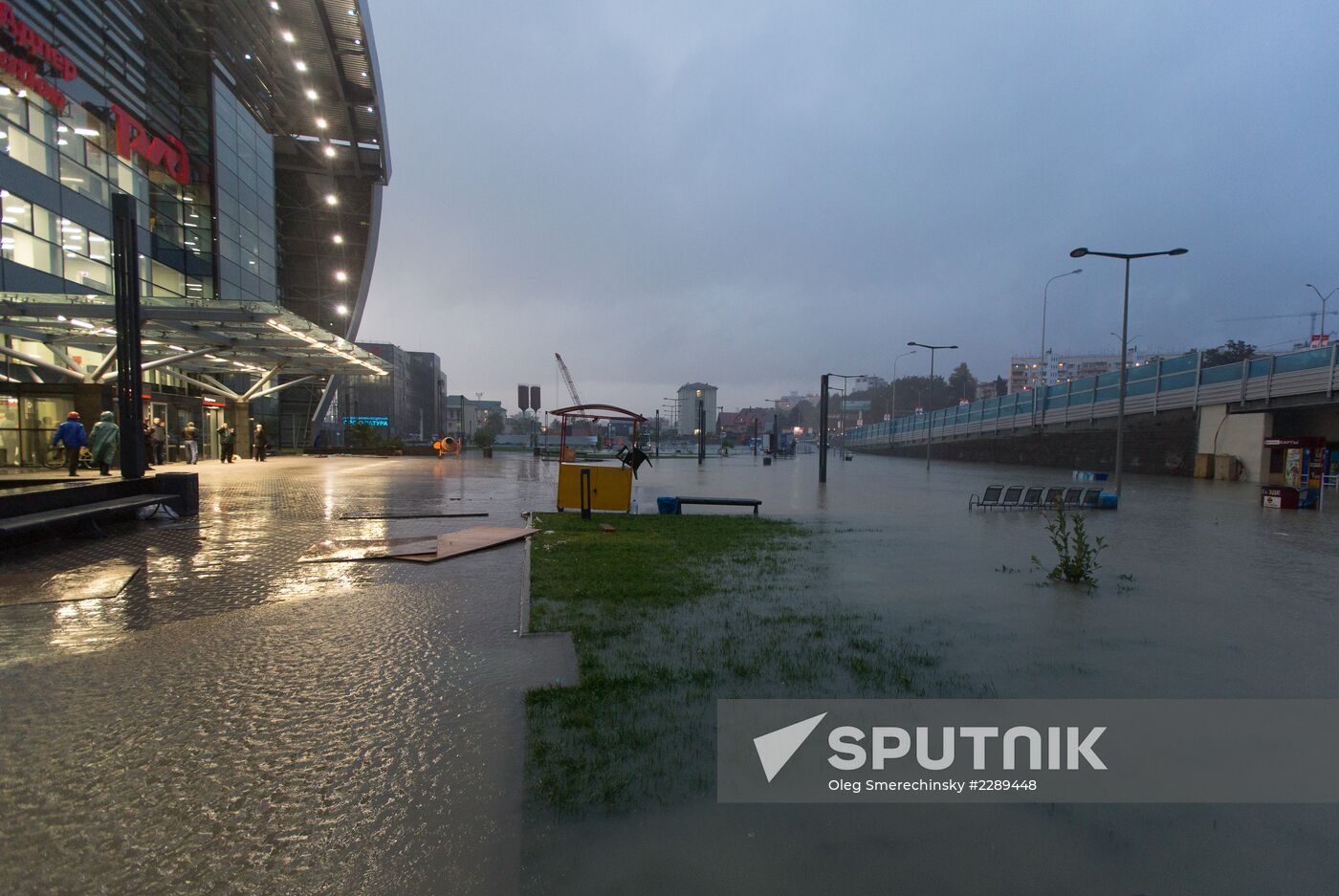Aftermath of showers in Sochi