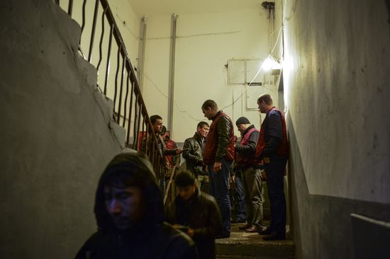 Federal Migration Service's raid to identify illegal migrants