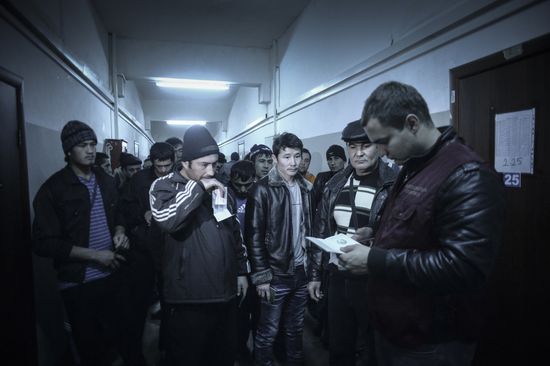 Federal Migration Service's raid to identify illegal migrants