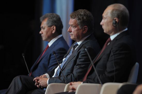 Vladimir Putin at International Arctic Forum in Salekhard