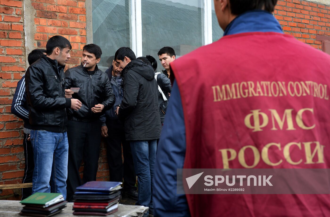 Federal Migration Service's raid to identify illegal migrants