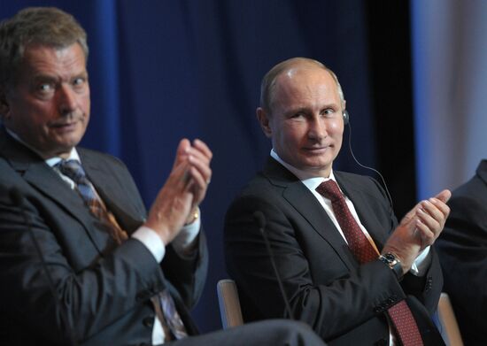 Vladimir Putin at International Arctic Forum in Salekhard