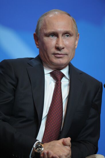 Vladimir Putin at International Arctic Forum in Salekhard
