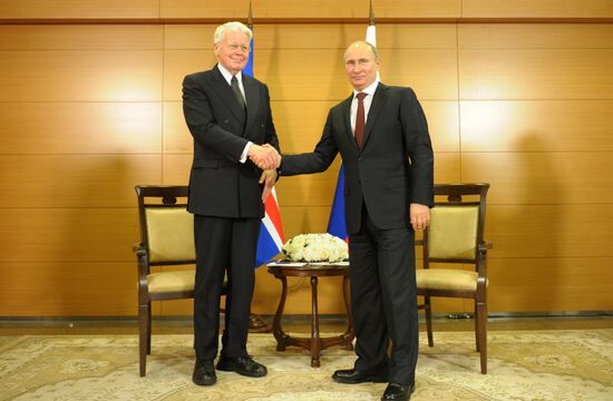 Vladimir Putin at International Arctic Forum in Salekhard