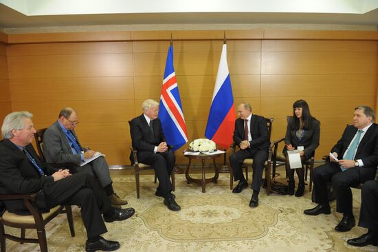 Vladimir Putin at International Arctic Forum in Salekhard