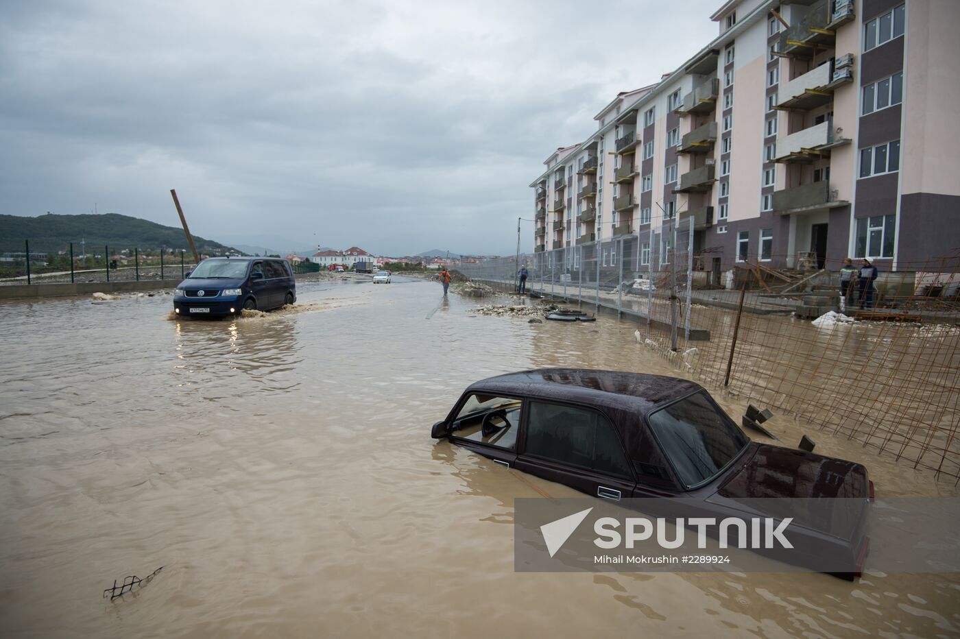 After rainfall in Sochi