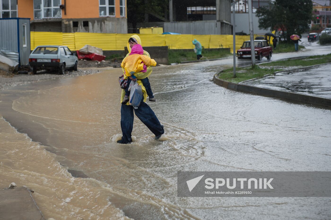 After rainfall in Sochi