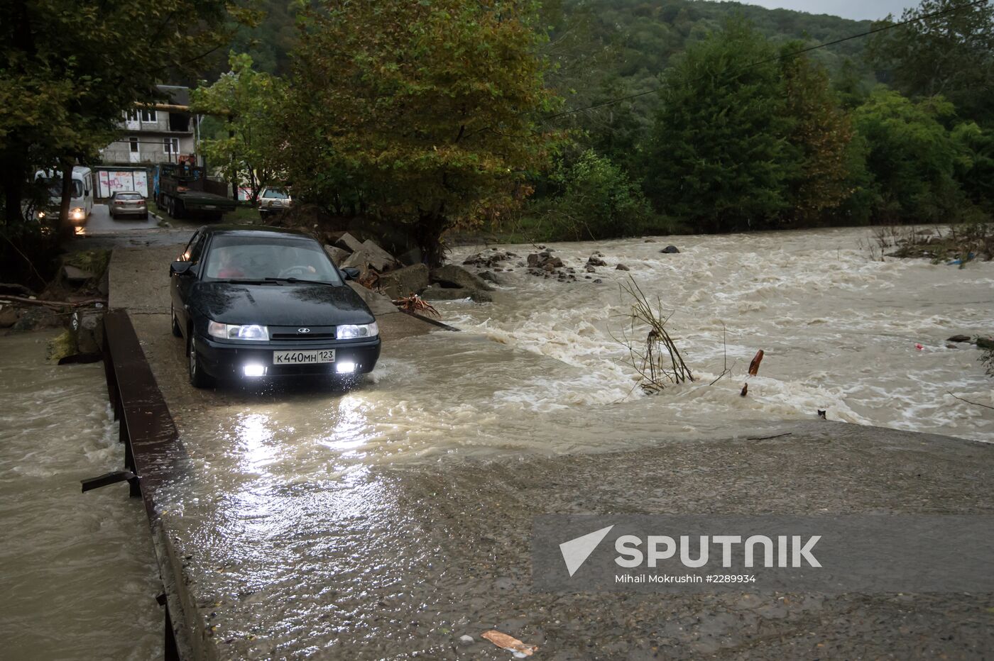 After rainfall in Sochi