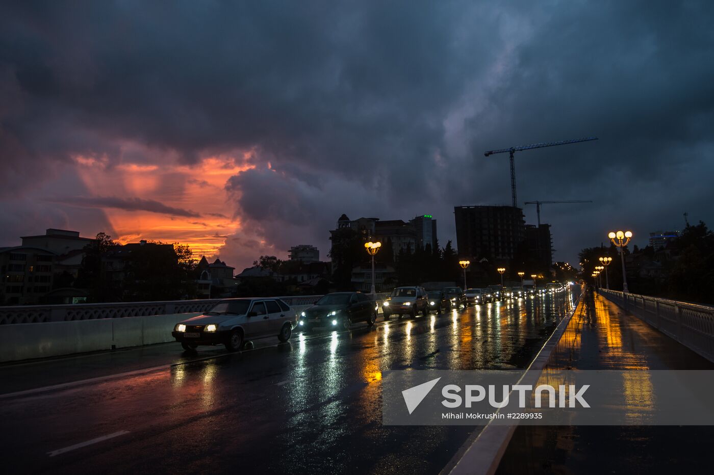 After rainfall in Sochi