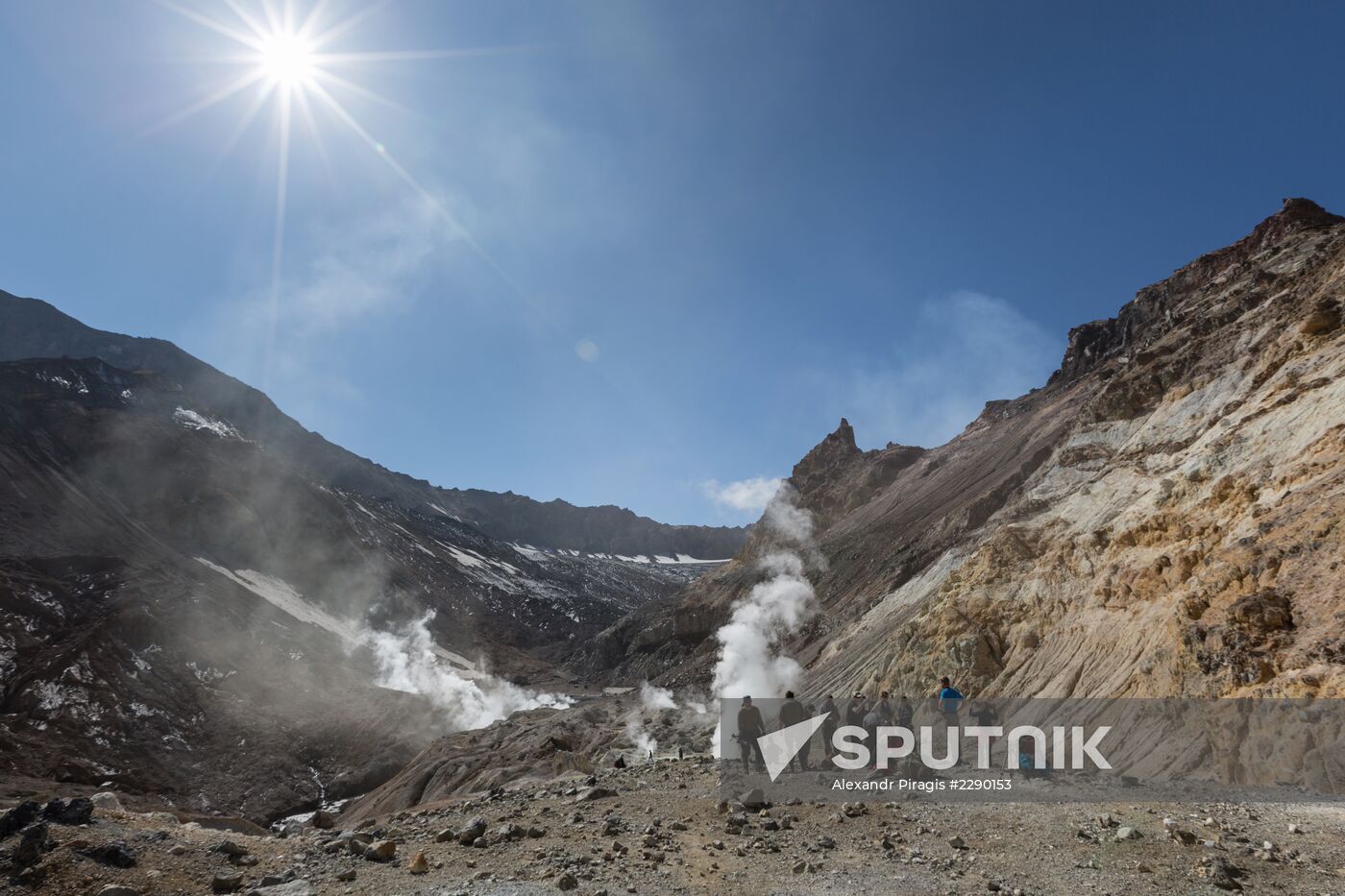 Mutnovsky and Gorely volcanoes in Kamchatka