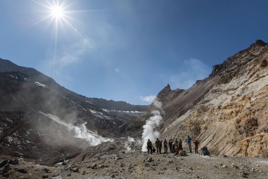 Mutnovsky and Gorely volcanoes in Kamchatka