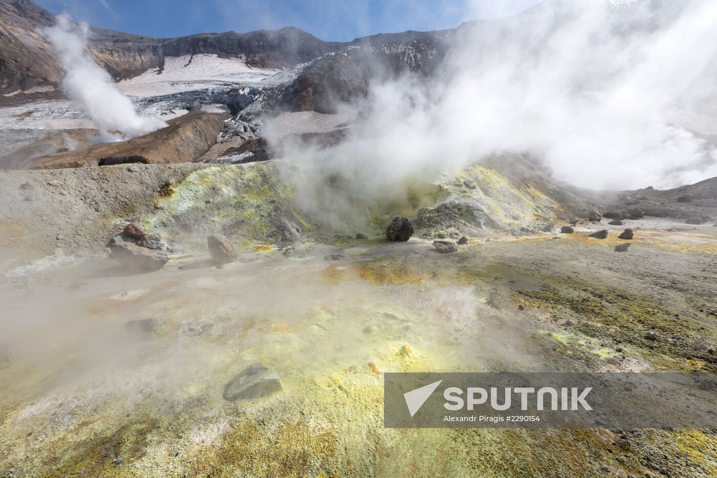 Mutnovsky and Gorely volcanoes in Kamchatka