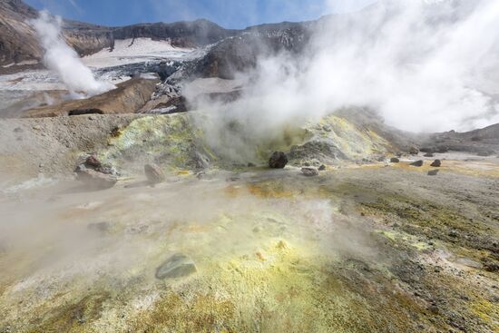Mutnovsky and Gorely volcanoes in Kamchatka