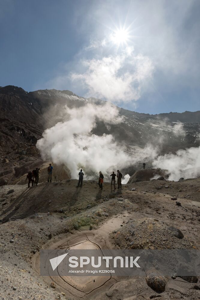 Mutnovsky and Gorely volcanoes in Kamchatka