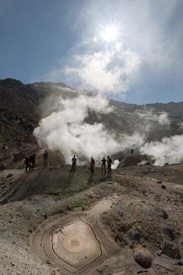 Mutnovsky and Gorely volcanoes in Kamchatka