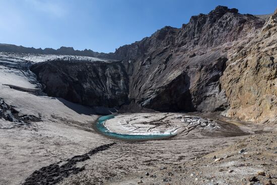 Mutnovsky and Gorely volcanoes in Kamchatka