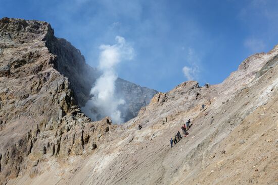 Mutnovsky and Gorely volcanoes in Kamchatka